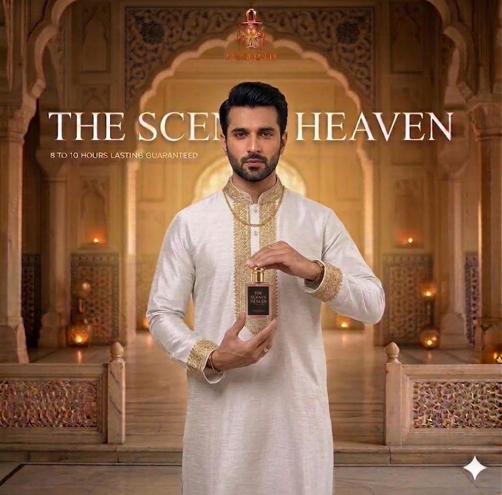 The Scent Heaven luxury men’s perfume collection, long lasting premium fragrances.
